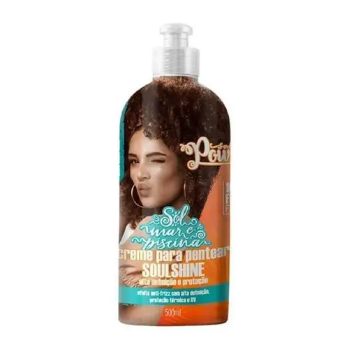 CREME PARA PENTEAR SOUL POWER 500ML SOL MAR E PISCINA SOULSH