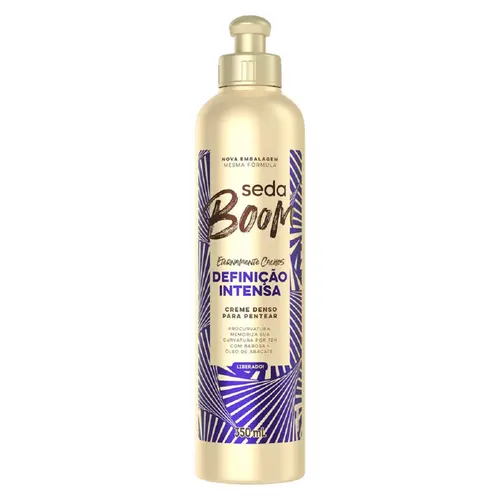 CREME PARA PENTEAR SEDA 350ML BOOM DEFINICAO INTENSA