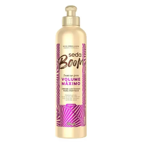 CREME PARA PENTEAR SEDA 350ML BOOM VOLUME MÁXIMO