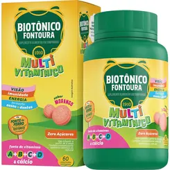 BIOTONICO FONTOURA 60CPR MASTIGÁVEIS MORANGO