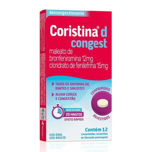 CORISTINA D CONGEST 12 COMPRIMIDOS