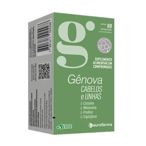 GÊNOVA CABELOS E UNHAS 60 COMPRIMIDOS