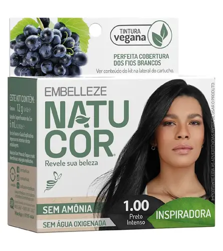 TONALIZANTE NATUCOR 1.00 PRETO INTENSO