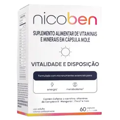 NICOBEN VITALIDADE E DISPOSIÇÃO 60 CÁPSULAS