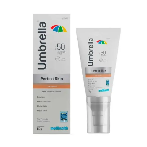 PROTETOR SOLAR UMBRELLA FPS50 PERFECT SKIN 50G ESCURO