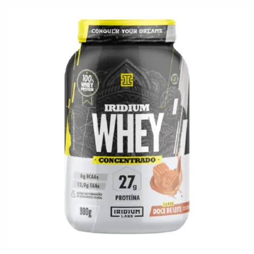 WHEY PROTEIN IRIDIUM 900G CONCENTRADO DOCE DE LEITE