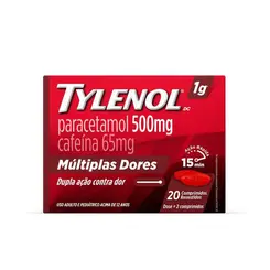 TYLENOL DC 1G 20 COMPRIMIDOS