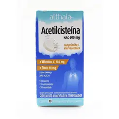 ACETILCISTEÍNA NAC 600MG +VIT C 180MG + ZINCO 10MG 10CP EFER