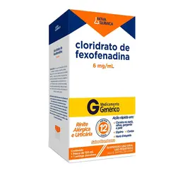 CLORIDRATO DE FEXOFENADINA 6MG/ML 150ML NOVA QUÍMICA
