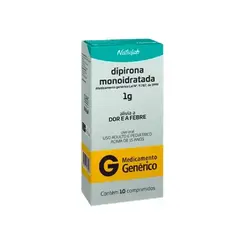 DIPIRONA MONOIDRATADA 1G 10 COMPRIMIDOS NATULAB