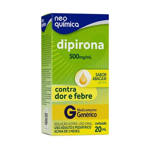 DIPIRONA MONOIDRATADA 500MG/ML 20ML ABACAXI NEO QUÍMICA