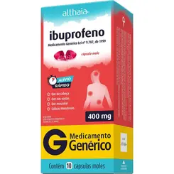 IBUPROFENO 400MG 10 CÁPSULAS GELATINOSAS ALTHAIA
