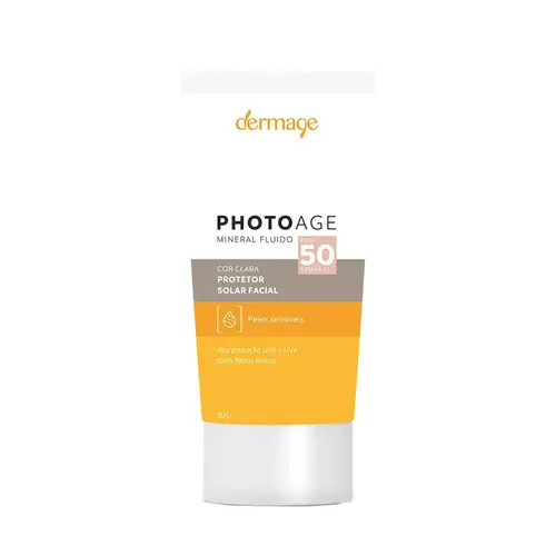 PROTETOR SOLAR DERMAGE PHOTOAGE MINERAL FLUIDO FPS50 CLARA