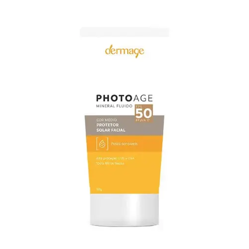 PROTETOR SOLAR DERMAGE PHOTOAGE MINERAL FLUIDO FPS50 MÉDIO