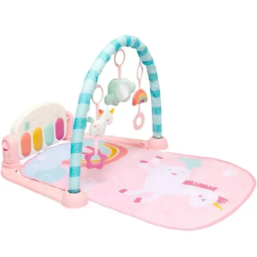 BRINQUEDO BUBA GINÁSIO DE ATIVIDADES COM PIANO MAGIC UNICÓRNIO +3M