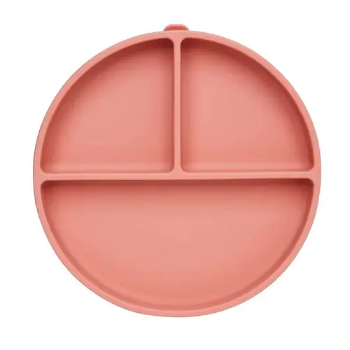PRATINHO EM SILICONE BUBA COM VENTOSAS ROSA ESCURO REF 20963