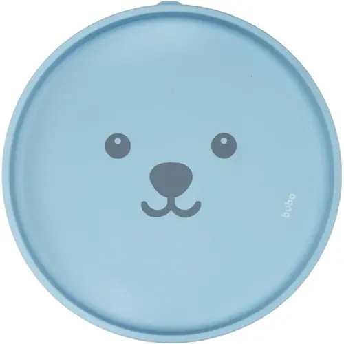 PRATINHO EM SILICONE BUBA GUMY COM VENTOSAS AZUL REF 19677