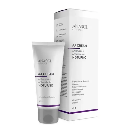AA CREAM ANASOL 40G NOTURNO ANTIRRUGAS + ANTIOXIDANTE