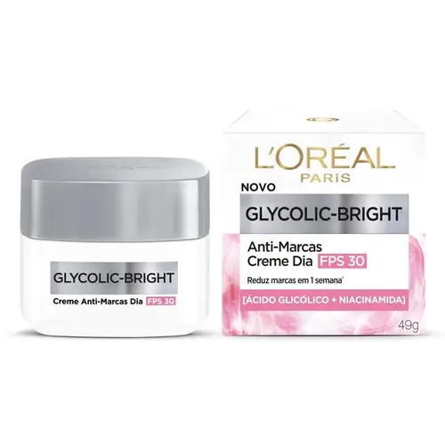 CREME LOREAL GLYCOLIC-BRIGHT 49G DIA ANTI-MARCAS