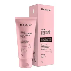 CREME ANTIPOLUIÇÃO E ANTI-AGING FACIAL HIDRABENE 60G