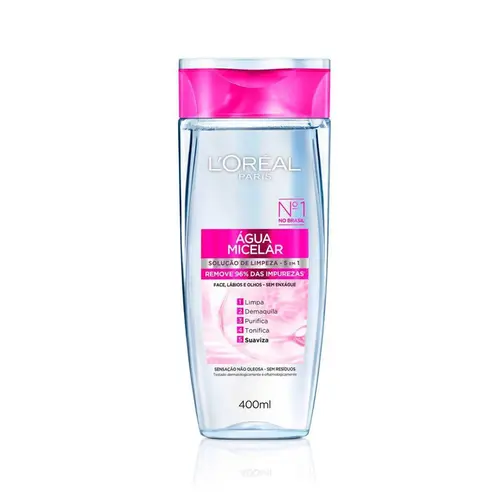 ÁGUA MICELAR LOREAL 400ML 5 EM 1