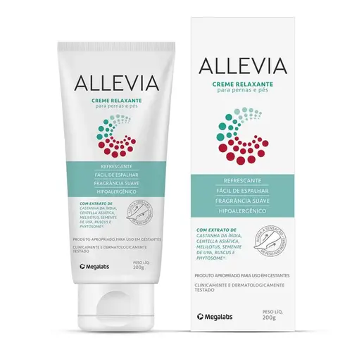 ALLEVIA CREME RELAXANTE PARA PERNAS E PÉS 200G