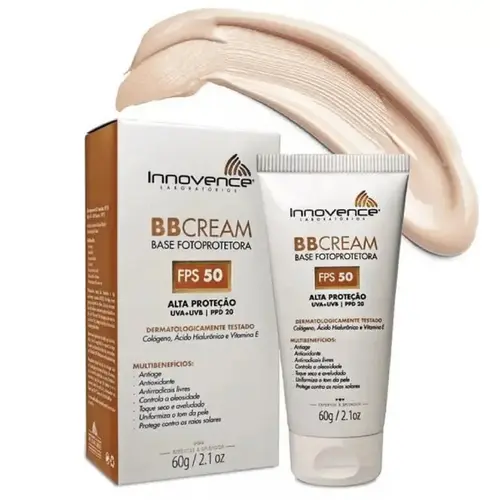 BB CREAM INNOVENCE FPS50 60G BASE FOTOPROTETORA BEGE ESCURO