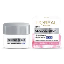 GEL CREME LOREAL GLYCOLIC-BRIGHT 49G NOITE ANTI-MARCAS