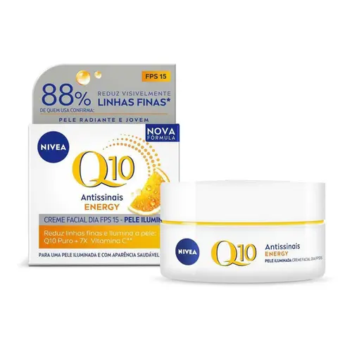 CREME NIVEA 50G Q10 ENERGY DIURNO FPS15 VITAMINA C+E