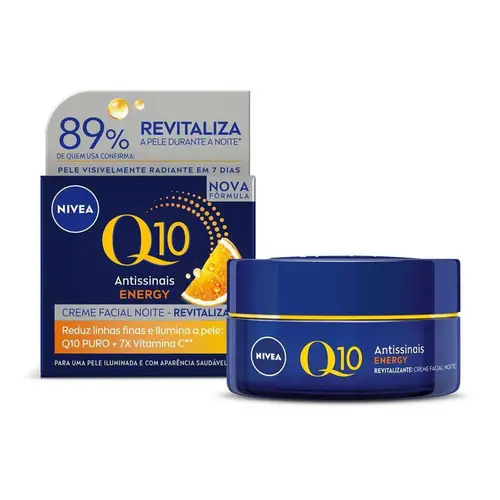 CREME NIVEA 50G Q10 ENERGY NOTURNO VITAMINA C+E