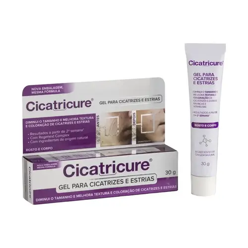 GEL CICATRICURE 30G CICATRIZES E ESTRIAS