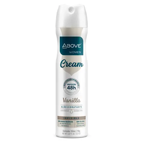DESODORANTE ABOVE AEROSOL 200ML CREAM VANILLA