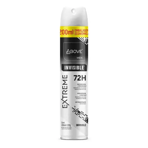 DESODORANTE ABOVE AEROSOL 200ML EXTREME INVISIBLE