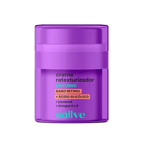 CREME RETEXTURIZADOR NOTURNO SALLVE 30G