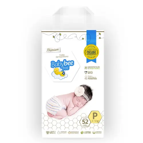 FRALDA BABYBEE FREE DERMOPROTETORA P 52 UNIDADES